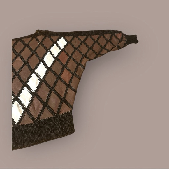 Brown Crochet Top/ Sweater Handmade #354 - Picture 13 of 16